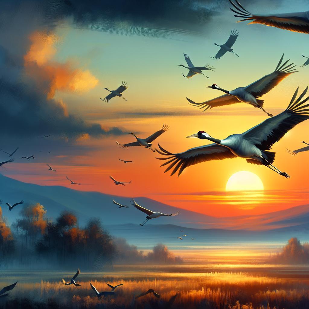 Warum schreien die Kraniche beim Fliegen?