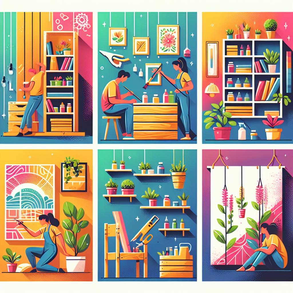 DIY-Projekte für Zuhause: Kreative Ideen, die schnell und günstig umzusetzen sind