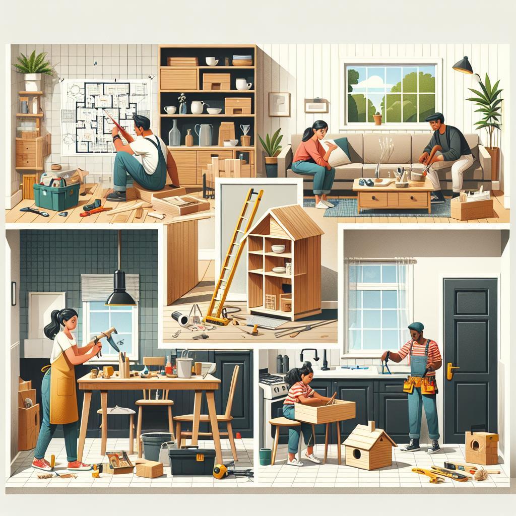 Kleine Bauprojekte für praktische Lösungen im Haushalt